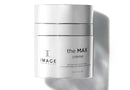 the MAX creme silver jar on white background
